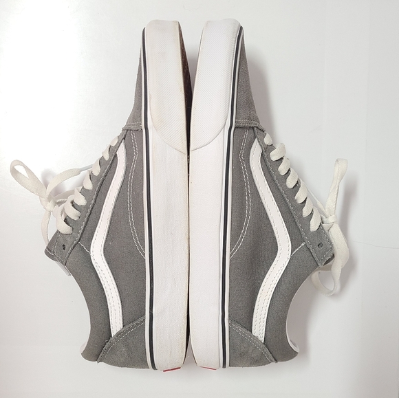VAN'S Old Skool Low Top Sneakers in Pewter Gray Unisex Men's 9 Women's 10½ - Picture 9 of 11
